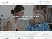 Tablet Screenshot of goodcarehomehealth.com